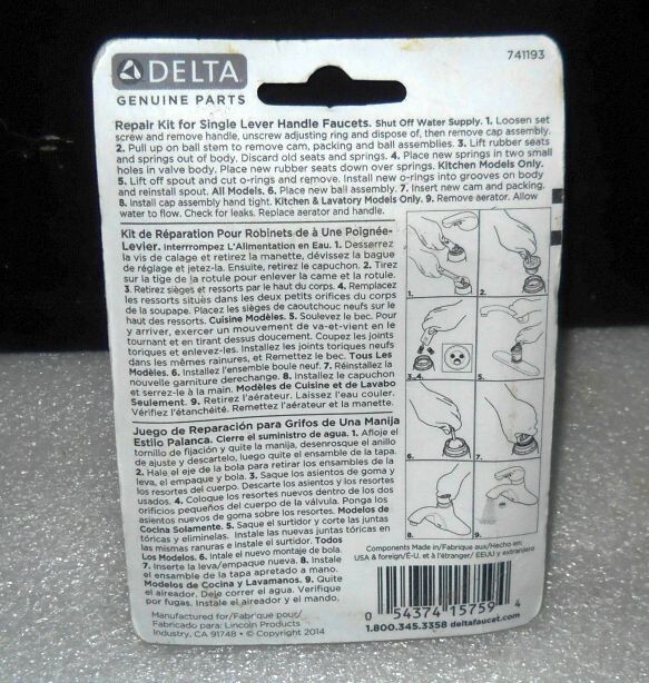 Genuine Delta Faucet RP3614/RP70 Repair Kit eBay