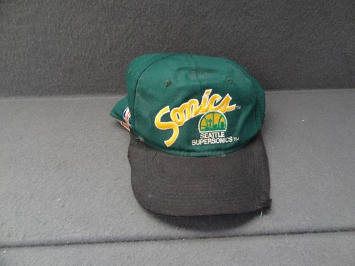 Seattle Supersonic 7 1/8 Sports Specialties Vintage Wollmischung eng anliegende Mütze 90er NBA - Bild 18 von 18