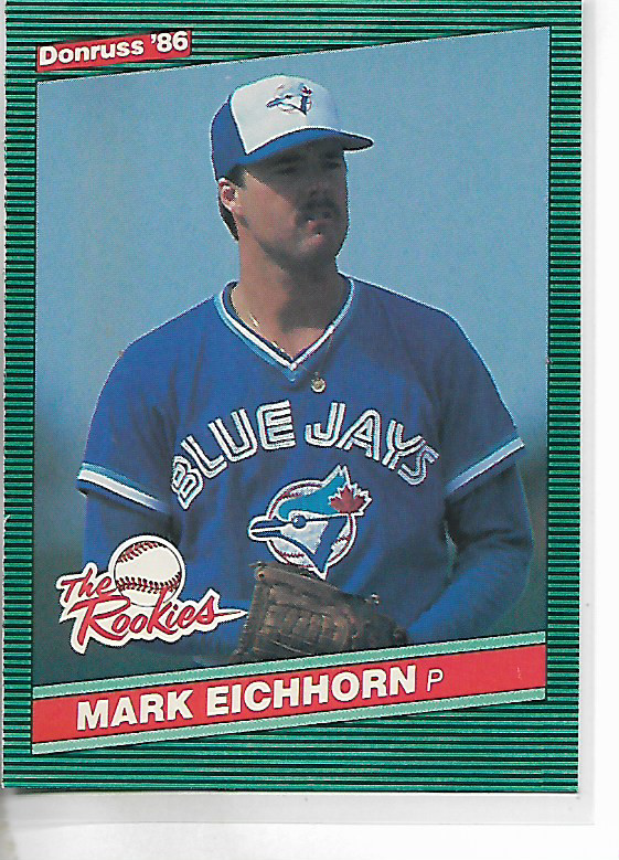 1986 Donruss: The Rookies Mark Eichhorn Card #13