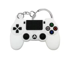 2" Long X 1.25 wide Mini Game Controller Keychain-WHITE- PVC Keychains-NXT DAY S