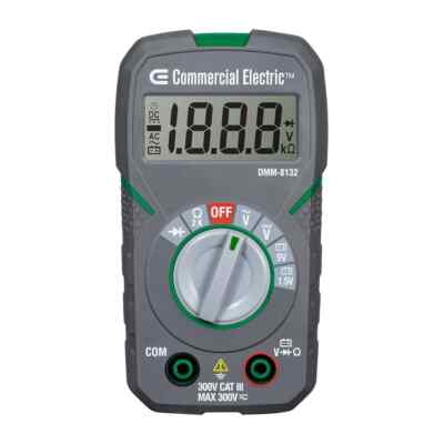 COMMERCIAL ELECTRIC Pocket Size True RMS Digital Electrical Test Multi-Meter