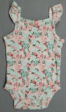 Baby Girl Nwot Carter's 3 Month Beautiful Colorful Flower Bodysuit