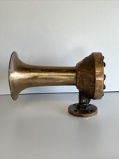1952 Bronze Cunningham 3A Horn Whistle 7.5" Diam x 16.5" L Boat Horn Ship Horn