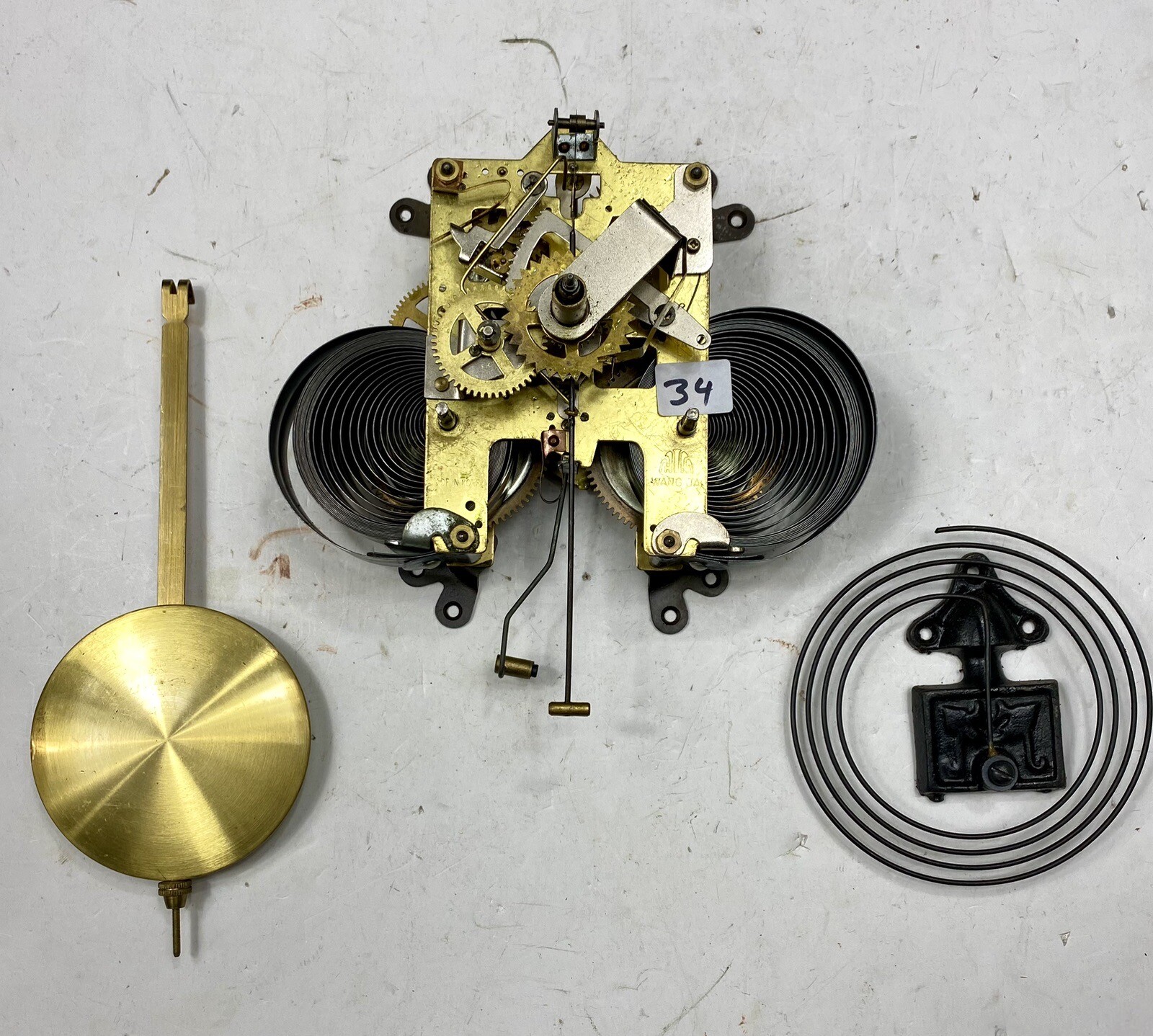 Korean Clock Movement With Gong And Pendulum eBay