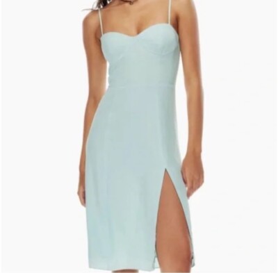 Brand New Aritzia Sunday Best Viola Midi Dress - Size XS - Frosted  Aquamarine | eBay