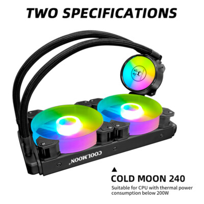 Liquid CPU Cooler ARGB 240mm Addressable LED All-In-One Water Cooling Radiator