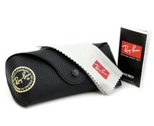 Ray ban Leather Pouch Universal Soft Sunglasses Case with Cleaning Cloth