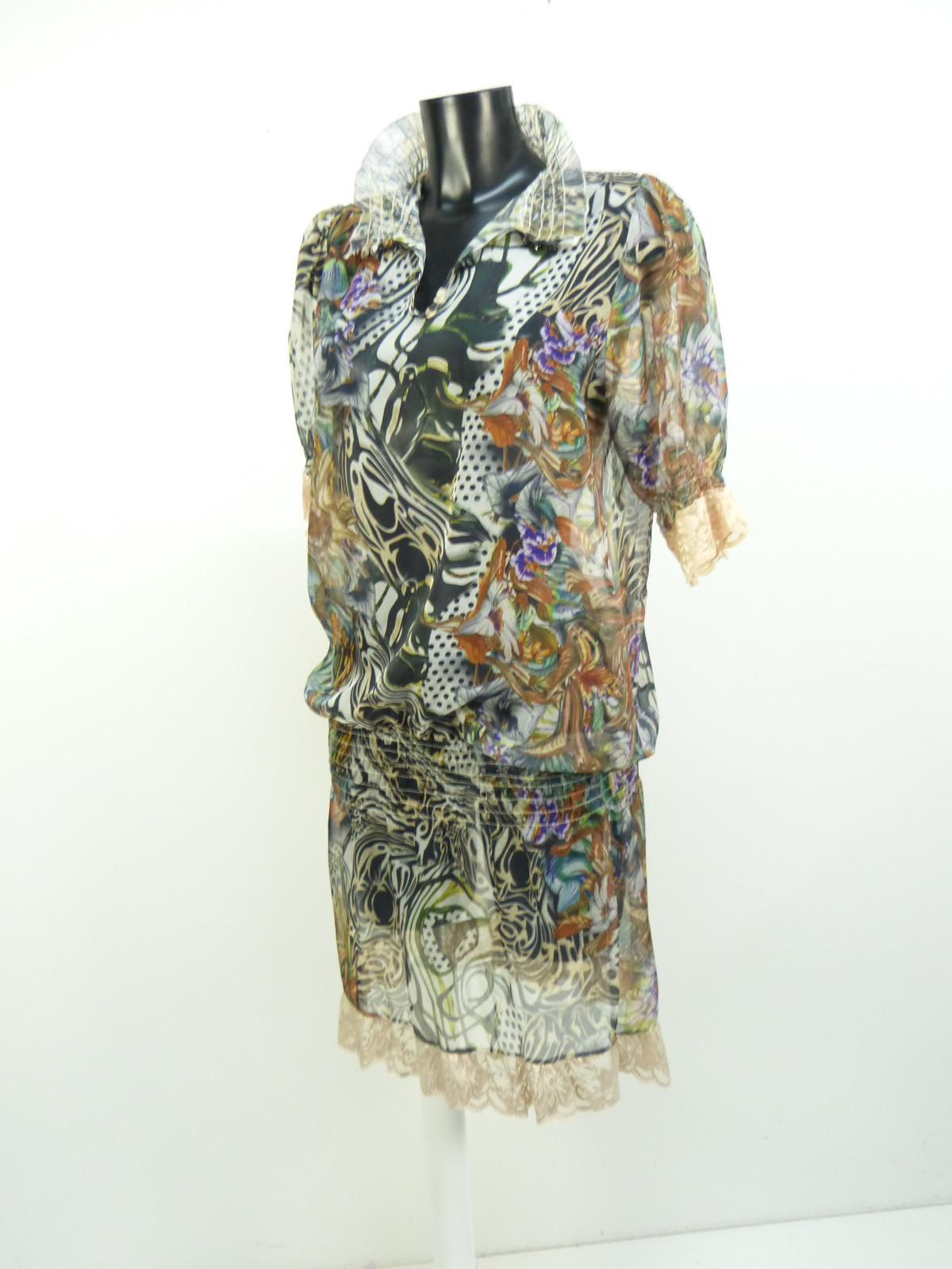 ROBERTO CAVALLI KLEID GR 36 MEHRFARBIG MIT MUSTER & NEUWERTIG ( N 0788 ) 47b50c ROBERTO CAVALLI KLEID GR 36 MEHRFARBIG MIT MUSTER & NEUWERTIG ( N 0788 ) 47b50c