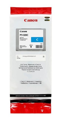 GENUINE CANON PFI320 CYAN MAGENTA YELLOW BLACK & MATTE BLACK ink tanks GP200 300 - Picture 5 of 10