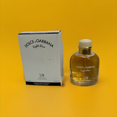 Dolce & Gabbana Light Blue Sun for Men EDT Spray 4.2oz New in White Box