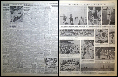 1930 Chicago Sports Section - Earle Sande Up, Gallant Fox Win Arlington Classic - Picture 4 of 6