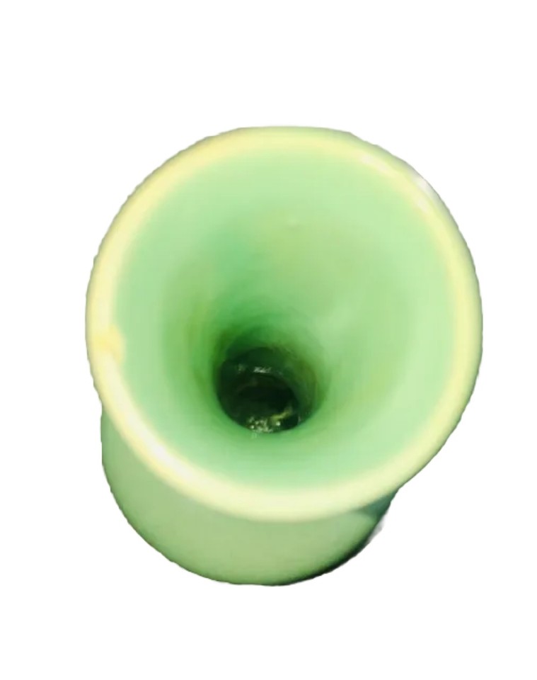 Rum Rill Pottery Vase Matte Green | eBay