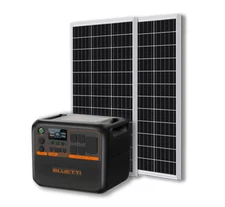 BLUETTI AC200PL 2400W Portable Power Station Generator with 2x 100W Solar Panel