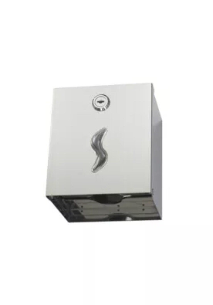 DISPENSER IN ACCIAIO CARTA IGIENICA INTERFOGLIATA DISPENSER MEDIAL 105024