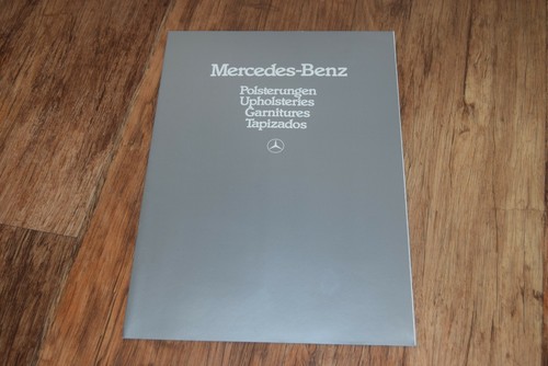 MERCEDES BENZ RANGE orig 1984 Upholstery Brochure 190 280 etc VGC