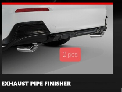 2pcs EXHAUST Tips 2022-26 New Civic 11th FE JDM FINISHER Pipe 1.5L