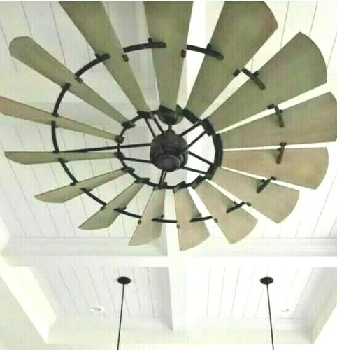 NEW  60" Windmill Ceiling Fan Bronze OUTDOOR Modern Farmhouse 196015 - Picture 1 of 2