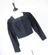Tostmann Trachten Black Dirndl Bolero Jacket - Tyrol - Vintage - uk 10 / 12