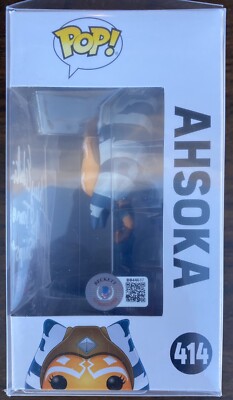 Funko POP アソーカ・タノ アシュリー・エクスタイン サイン入り Ashley Eckstien Signed Ahsoka Tano Star Wars Excl Funko Pop. Insc