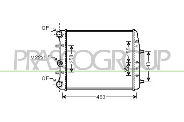 KüHler WasserküHler FüR VW Polo Fox Skoda Fabia I Combi Roomster 9N 5Z1 5Z3-image