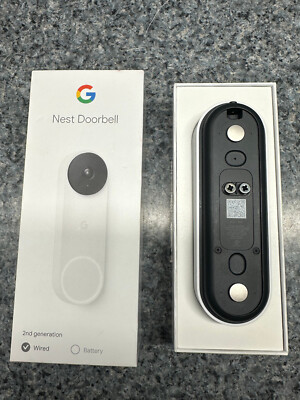 Google Nest Doorbell Wired (2nd Generation) Snow White GA02767-US