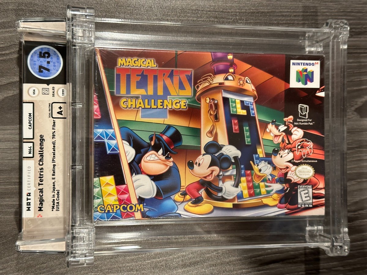 Magical Tetris Challenge Nintendo 64 N64 New Sealed GRADED WATA