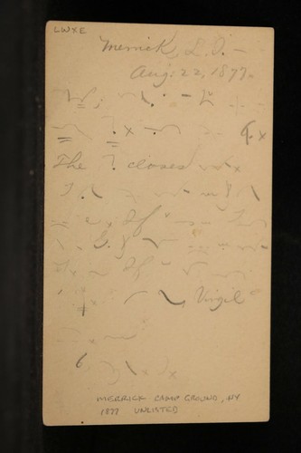 NY: Tarjeta postal Merrick Camp Ground 1877, RARA SIN LISTAR DPO, Queens/Nassau Co - Imagen 2 de 2