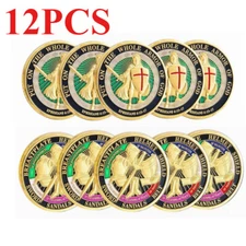 12x Put on the Whole Armor of God Commemorative Challenge Coins Collection Gifts