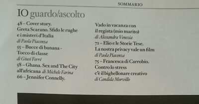 Io Donna 2016 N°41 Jennifer Connely Greta Scarano Elio Mastronardi ...
