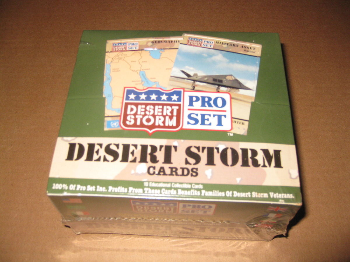 Desert Storm Trading Card Box 1991 Pro Set eBay