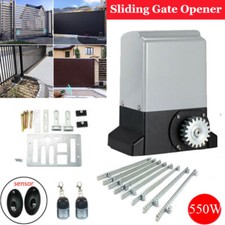 550W Electric Sliding Gate Opener Automatic Sliding Door Operator with 4m Racks