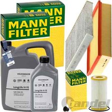 MANN INSPEKTIONSKIT+6L ORIGINAL 0W-20 ÖL passend für VW GOLF 8 PASSAT B8 AUDI A3