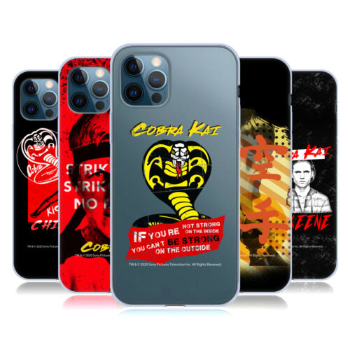 OFFICIAL COBRA KAI WRITTEN ART SOFT GEL HOOLES FOR APPLE iPHONE PHONES - Picture 1 of 16