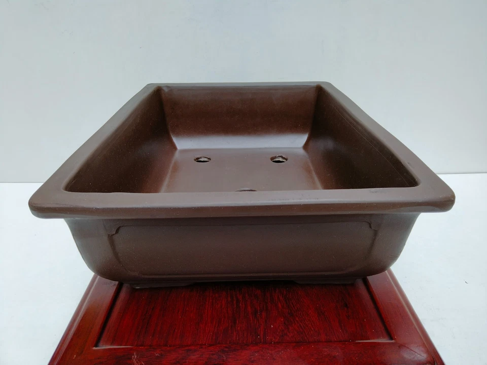 Bonsai Pot Tokoname Rectangular Unglazed Width 16 in. / 40.7 cm - Image 3 of 4