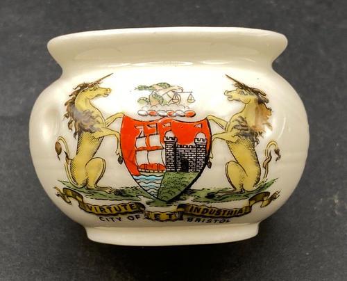 CITY OF BRISTOL - Crested CARLTON China - Coat of Arms Glastonbury Celtic Bowl
