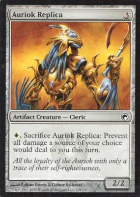 2X AURIOK REPLICA 138/249 SCARS OF MIRRODIN MTG MAGIC LP X2 (yourdeckbuilder)