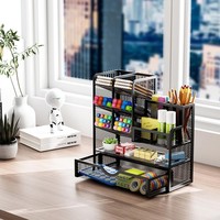 Netz Schreibtisch-Organizer, Multifunktionaler Stiftehalter Mit Schublade, Regal