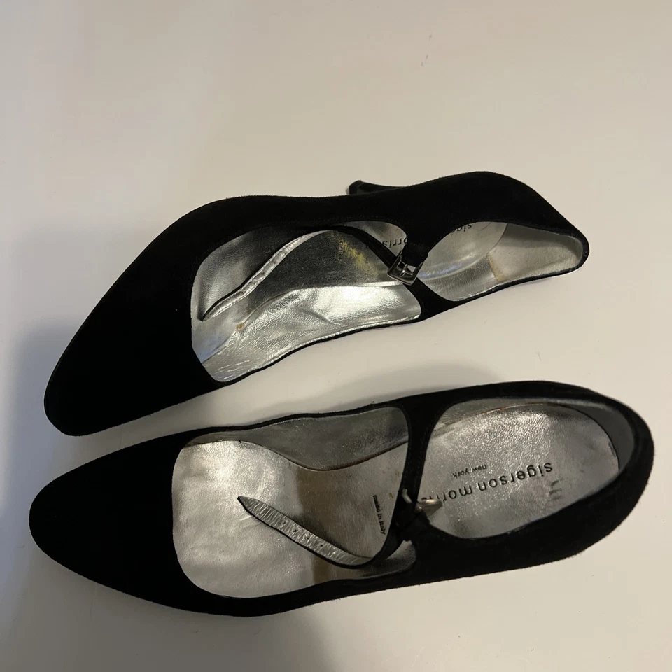 Sigerson Morrison  Black Vero Cuoio Mary Jane Style Shoes Size 7.5M* - Image 3 of 4