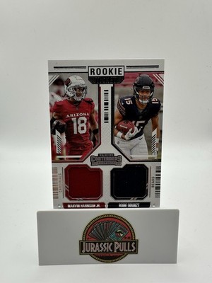 2024 Contenders Marvin Harrison Jr & Rome Odunze Rookie Ticket Dual Patch RC