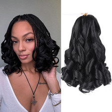 French Curl Braiding Hair 10 Inch Curly Braiding Hair Pre Stretched 8 Packs Shor