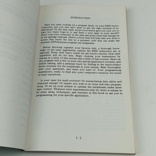 *KB* Scelbi 6800 Software Gourmet Guide & Cook Book by Findley, Robert (TKA45) - Zdjęcie 11 z 18