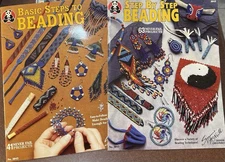 Lot of 2 Beading Craft Booklets By SUZANNE MCNEILL Step By Step & Basic Steps