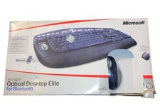 Microsoft Optical Desktop Elite Bluetooth Mouse Palm Rest Keyboard NEW In Box