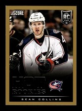 600. 2013-14 score . #592 Sean Collins . Hot Rookies RC Gold border . PWE (A)