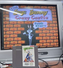 The Bugs Bunny Crazy Castle NES 1989 W/Dust Sleeve - Tested - A7