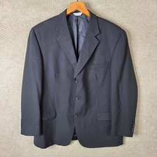 Joseph & Feiss Jacket Mens 46R Black Blazer W...