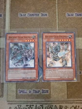 YUGIOH ANCIENT GEAR SOLDIER + ANCIENT GEAR ENGINEER SD10 COMMON 1ST ED NM