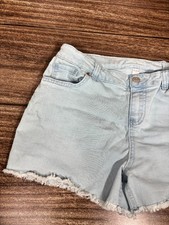Cat  Jack Girls Blue Denim Shorts Size XL 14  Stylish  Comfortable Pre-Owned