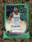 2025 Bowman Basketball Green Shimmer Refractor Brandon Miller #BCA-BM