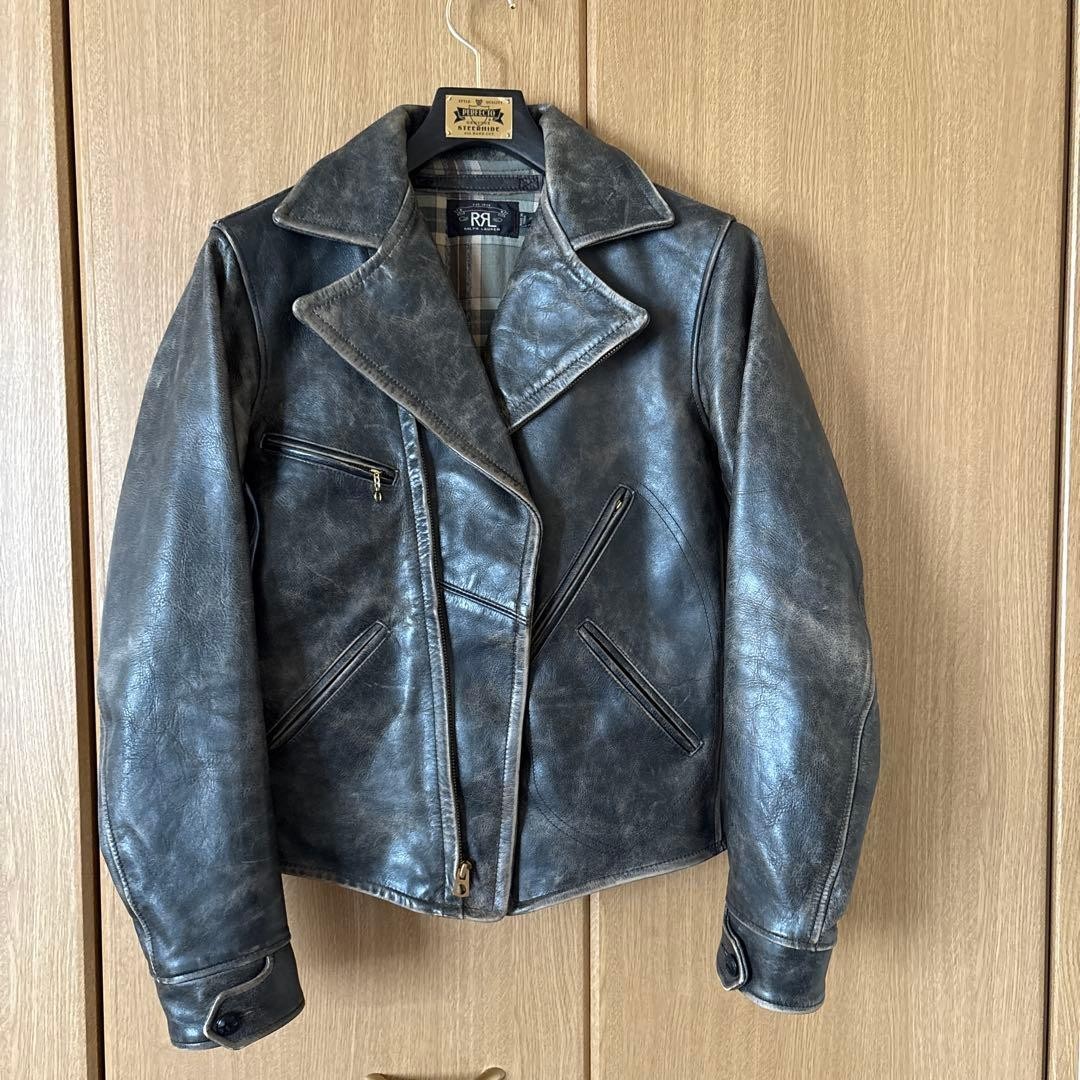 ジャケット・アウター DOUBLE RL CO. motorcycle coat RRL RRL Double Rider Jacket Dark Gray USED From Japan #T1642 | eBay